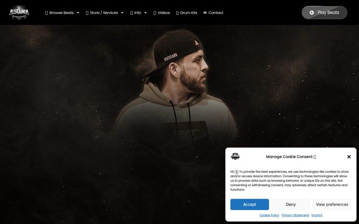 Zrzut ekranu allroundabeats.com