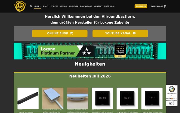 Zrzut ekranu allroundbastler.de
