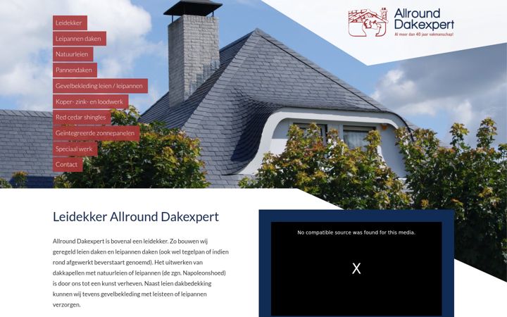 Skjermbilde av allrounddakexpert.nl