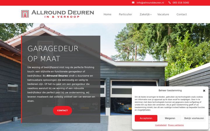 Screenshot of allrounddeuren.nl