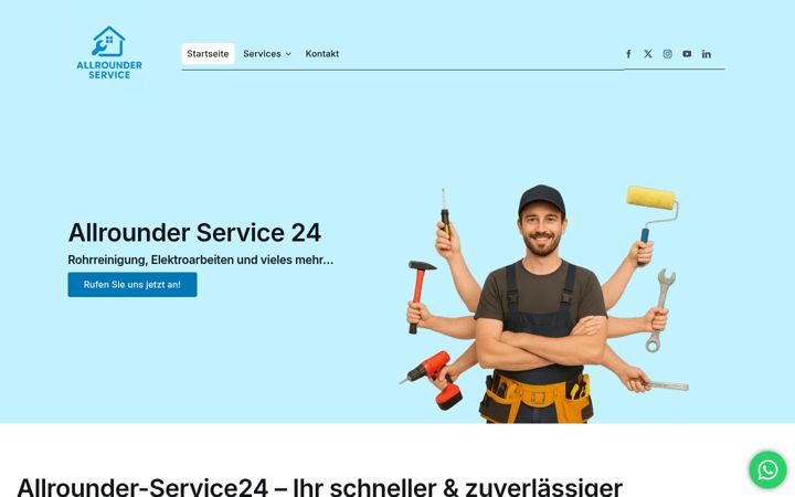 Screenshot of allrounder-service24.de