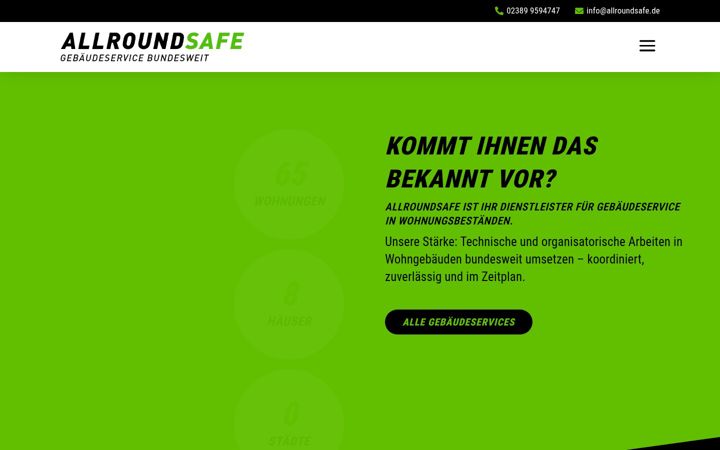 Screenshot of allroundsafe.de