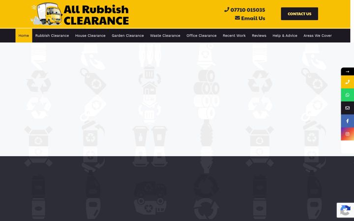 Screenshot of allrubbishclearance.com