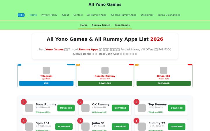 Screenshot of allrummy41.com