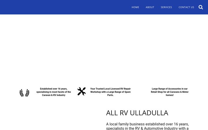 Screenshot of allrvspares.com.au
