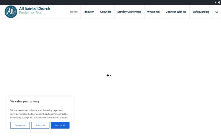 Screenshot of allsaints-church.net