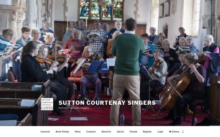 Screenshot of allsaintssingers.org