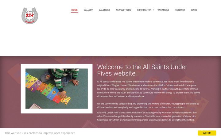 Screenshot von allsaintsunderfives.co.uk