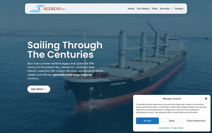 Screenshot of allseasinc.gr