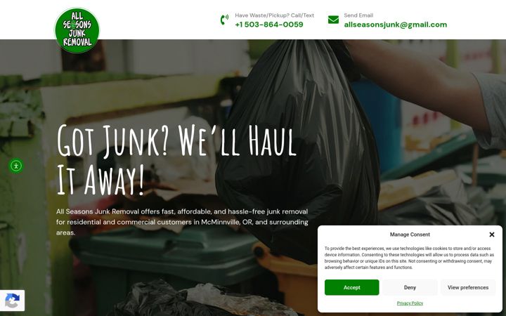 Screenshot of allseasonsjunk.com