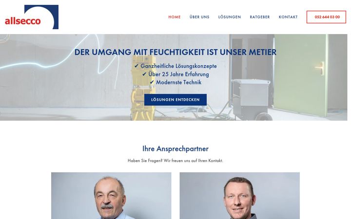 Screenshot of allsecco.ch