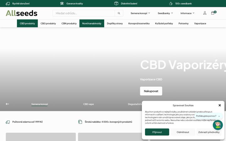 Screenshot von allseeds.cz