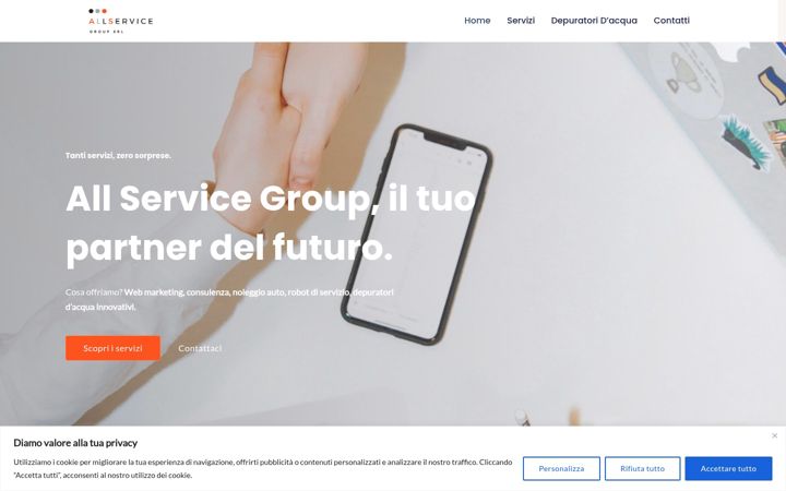 Screenshot of allservicegroupsrl.it