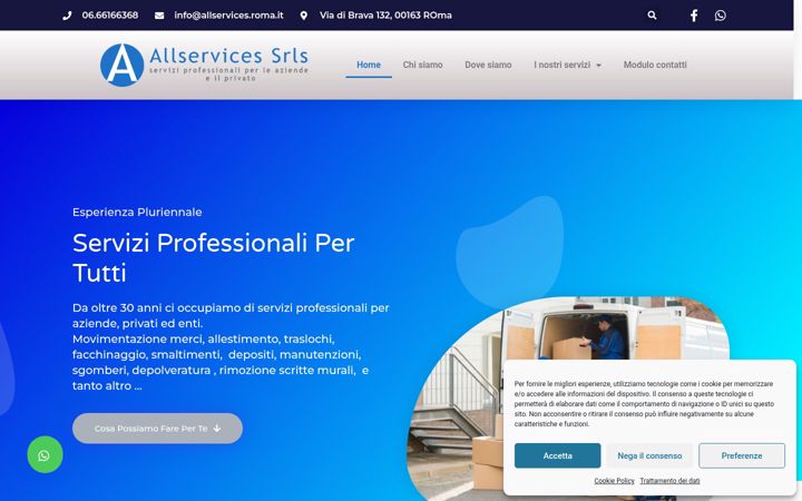 Screenshot of allservices.roma.it