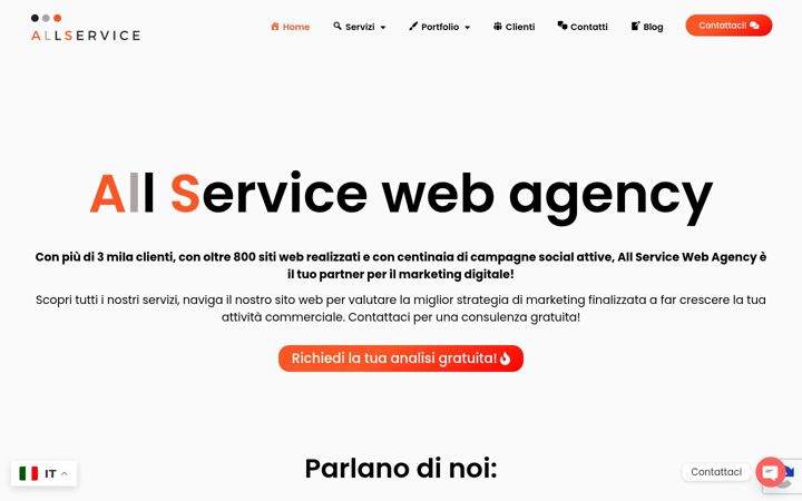 Screenshot of allservicewebagency.it