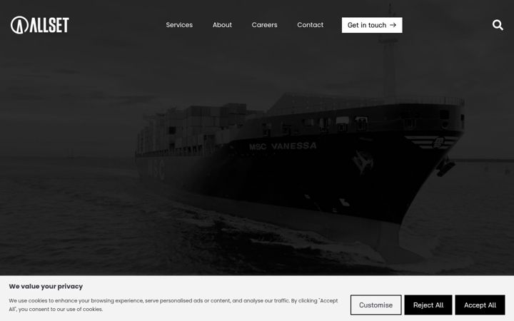 Screenshot of allset-industries.com