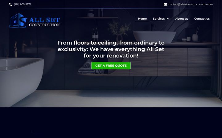 Screenshot of allsetconstructionma.com