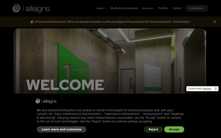 Screenshot von allsigns.co.uk