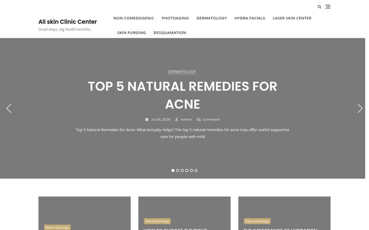 Screenshot von allskincliniccenter.com