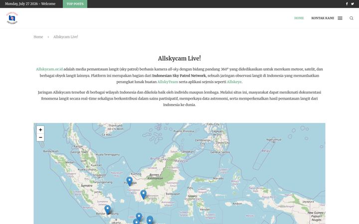 Screenshot of allskycam.or.id