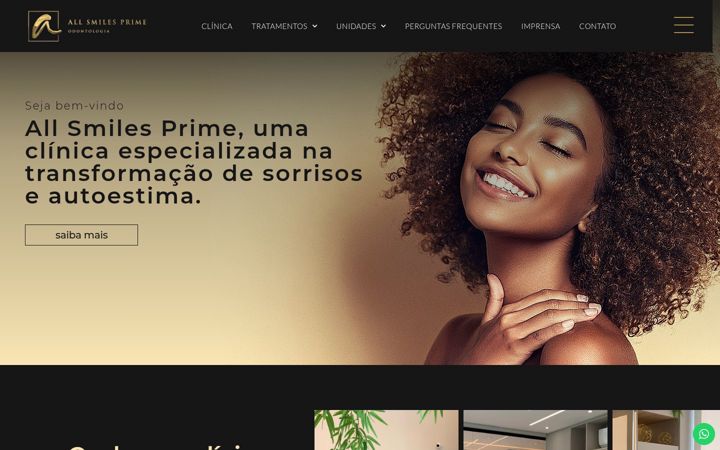 Ekraanipilt saidist allsmilesodontologia.com.br
