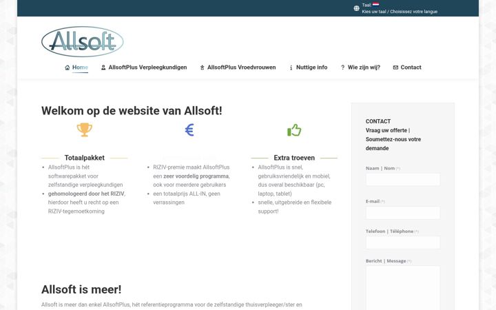 Screenshot of allsoft.be