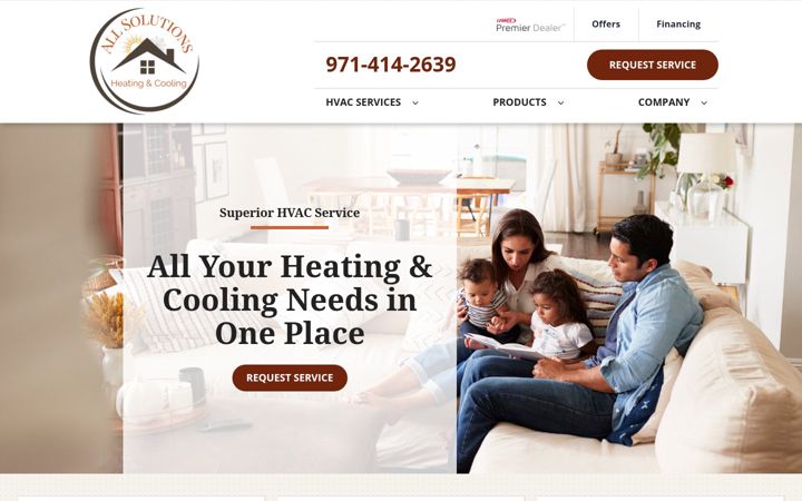 Screenshot of allsolutionspdx.com