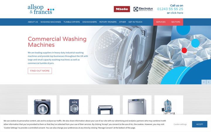 Screenshot of allsopandfrancis.com