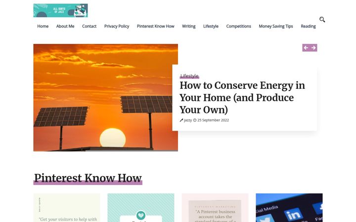 Screenshot of allsortsofjazz.com