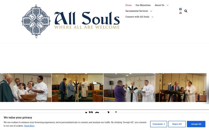 Screenshot of allsoulsecumenical.org