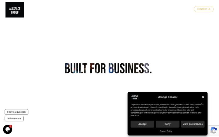 Screenshot of allspacegroup.com