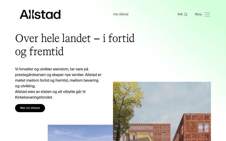 Screenshot του allstad.no