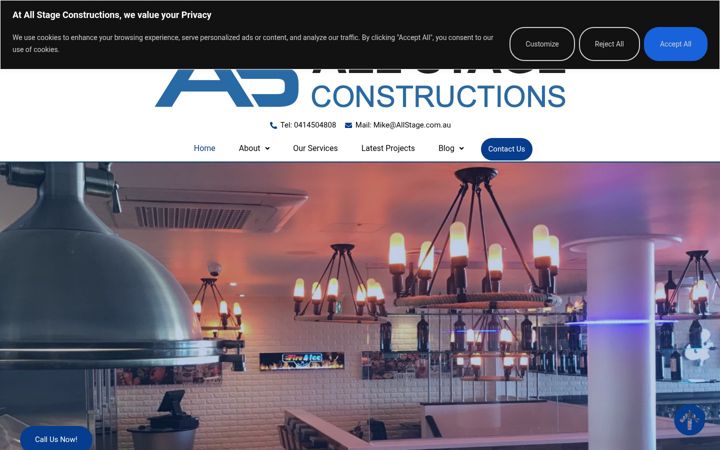 Screenshot of allstage.com.au