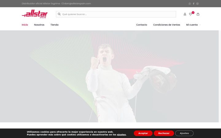 Screenshot of allstarspain.com