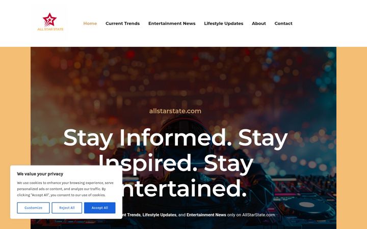 Screenshot of allstarstate.com