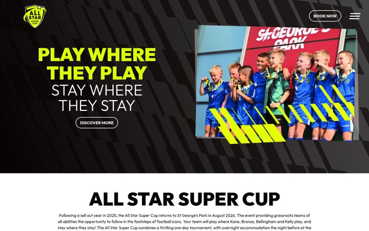 Ekrano kopija allstarsupercup.co.uk