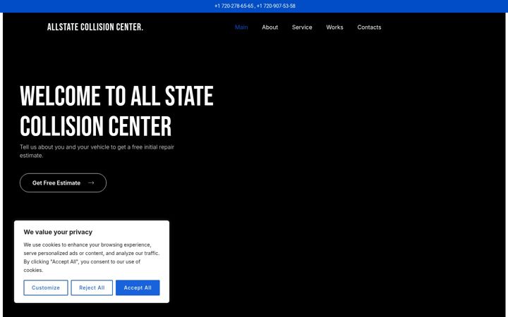 Zrzut ekranu allstatecollision-site.com