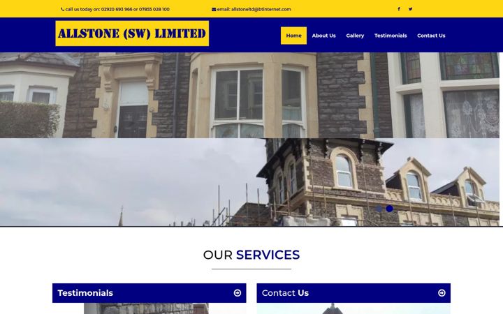 Screenshot of allstoneswltd.co.uk