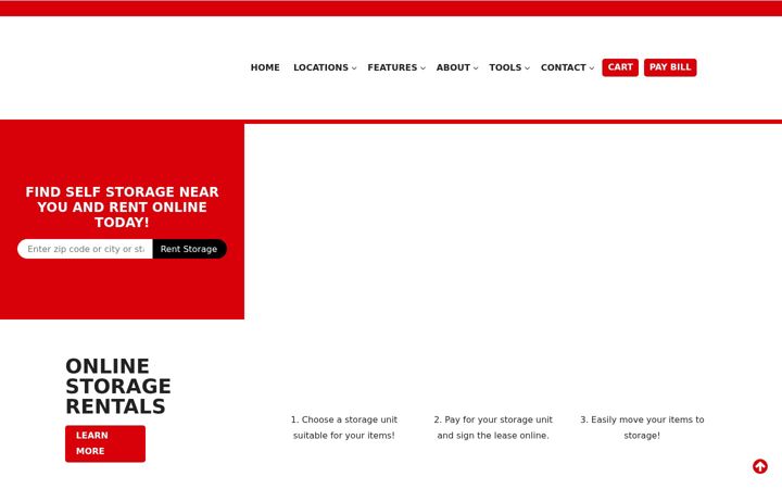 Ekraanipilt saidist allstorageonline.com