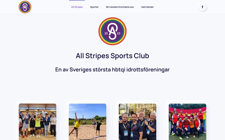 Ekraanipilt saidist allstripes.se
