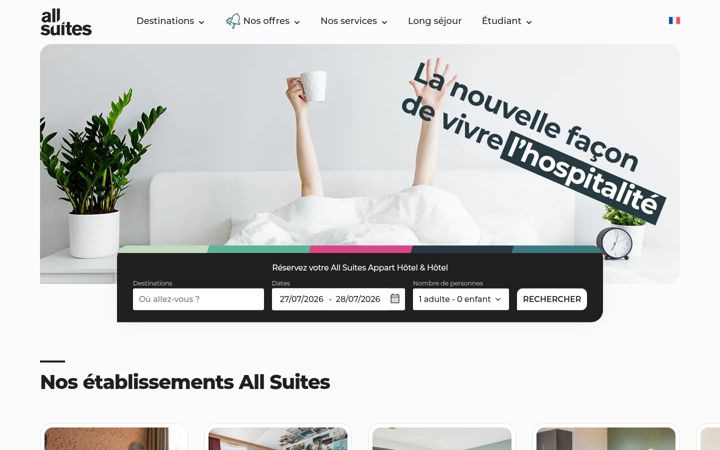 Screenshot of allsuites.com