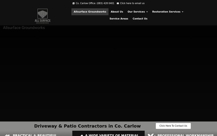 Képernyőkép: allsurfacegroundworkscarlow.com