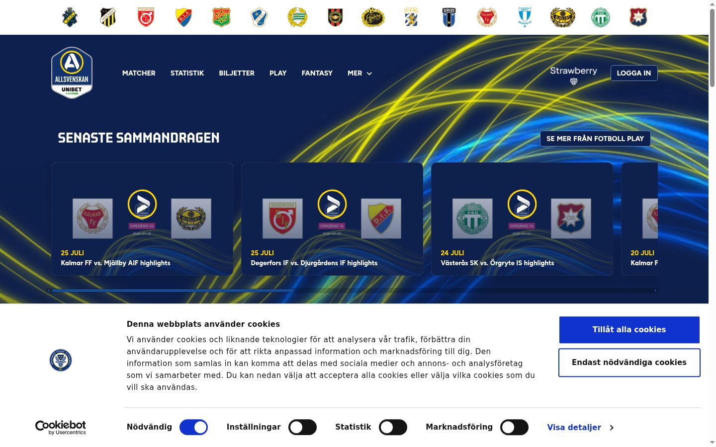 Screenshot tal-banner tal-kunsens muri qabel kwalunkwe interazzjoni