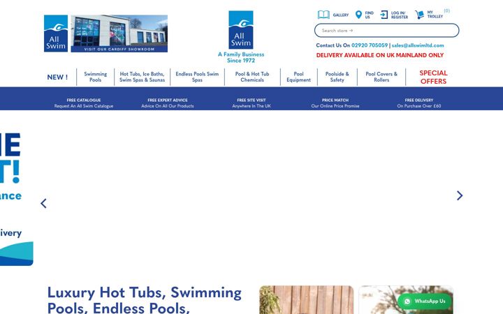 Screenshot of allswimltd.com