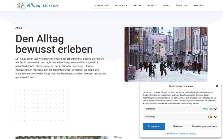 Snímek obrazovky alltag-wissen.de