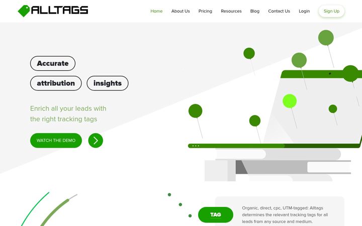 Screenshot of alltags-test.net