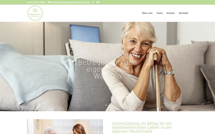 Screenshot von alltagsbegleitung-barbara.de