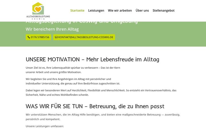 Posnetek zaslona alltagsbegleitung-coswig.de