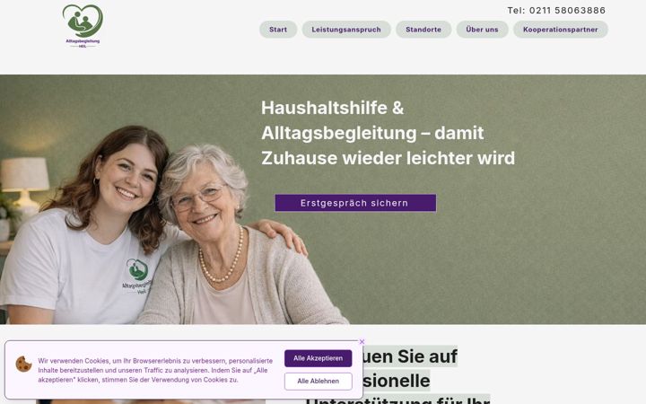 Screenshot of alltagsbegleitung-heil.de