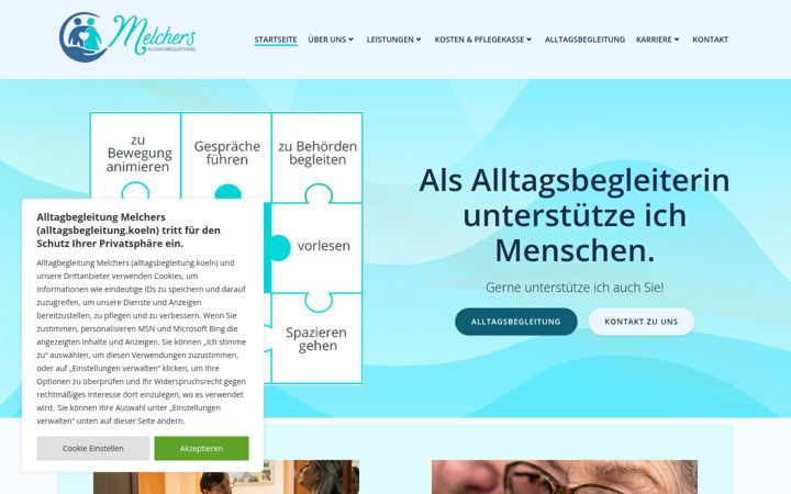 Screenshot of alltagsbegleitung.koeln